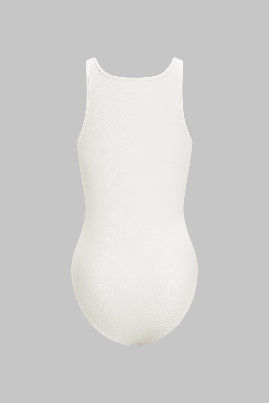 Bodysuit Sin Mangas Con Impresión De Letras Elegante