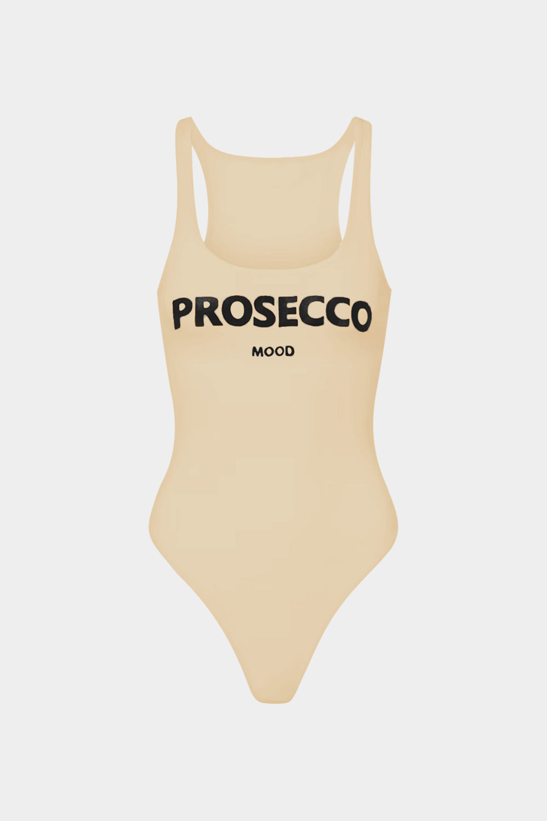 Bodysuit Sin Mangas Con Impresión De Letras Elegante