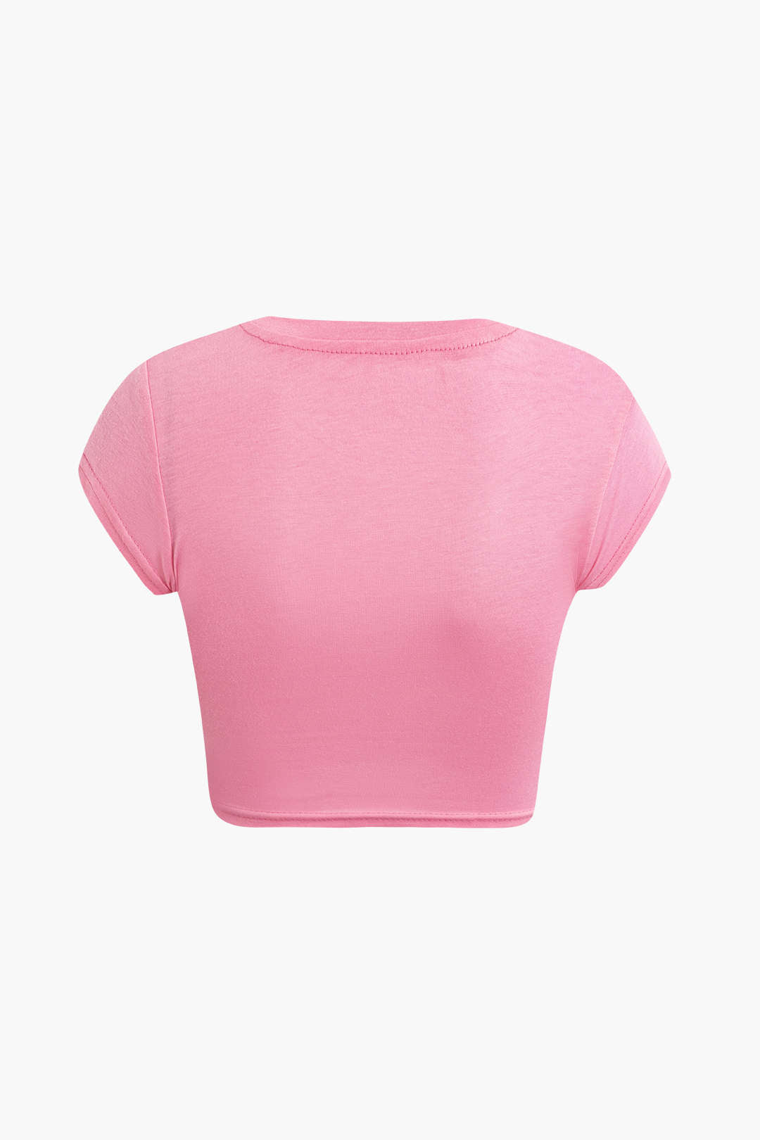 Camiseta Unisex Impresión a Mano Cuello Redondo Manga Corta