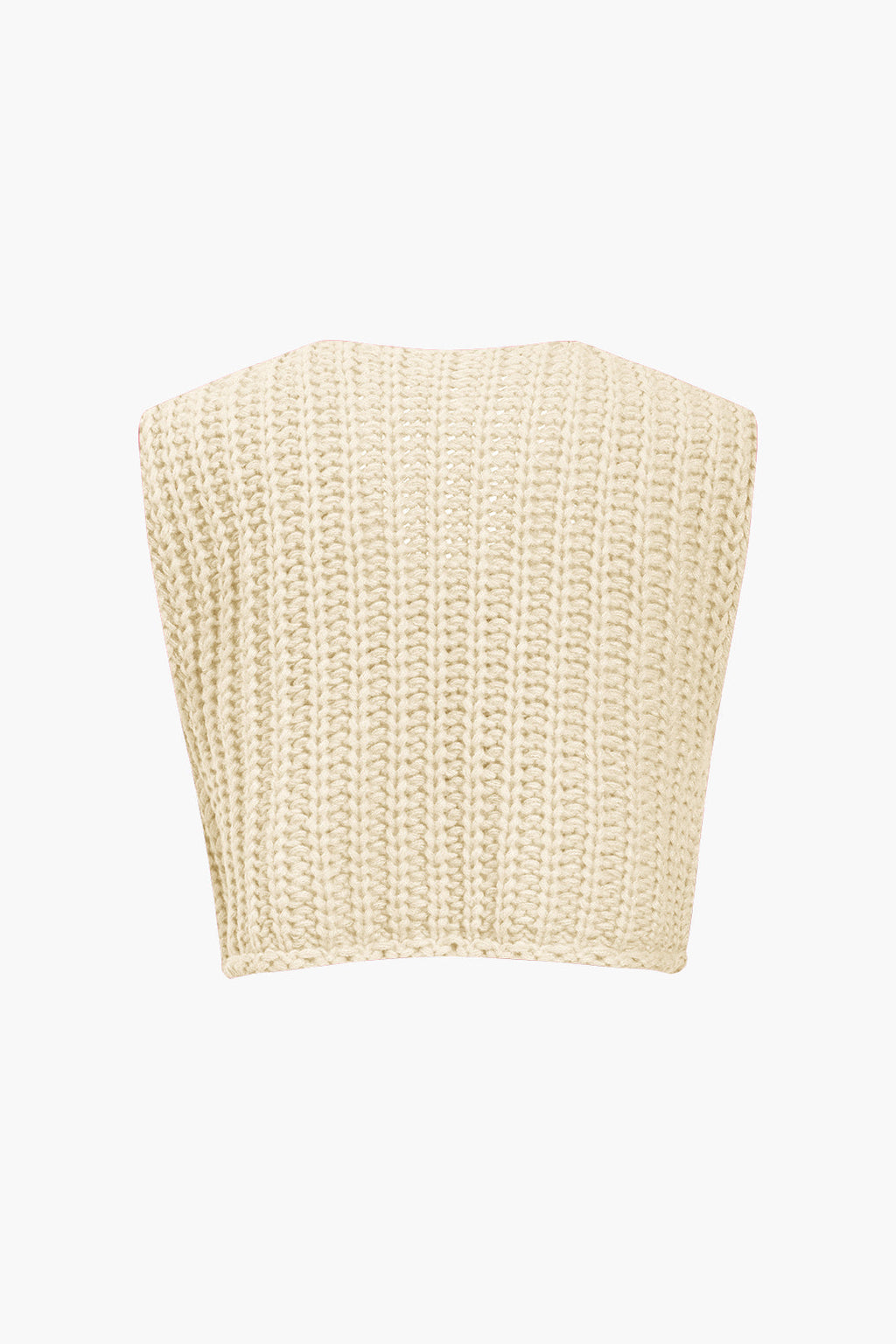 Chaleco de Punto Liso con Botones para Diario Elegante