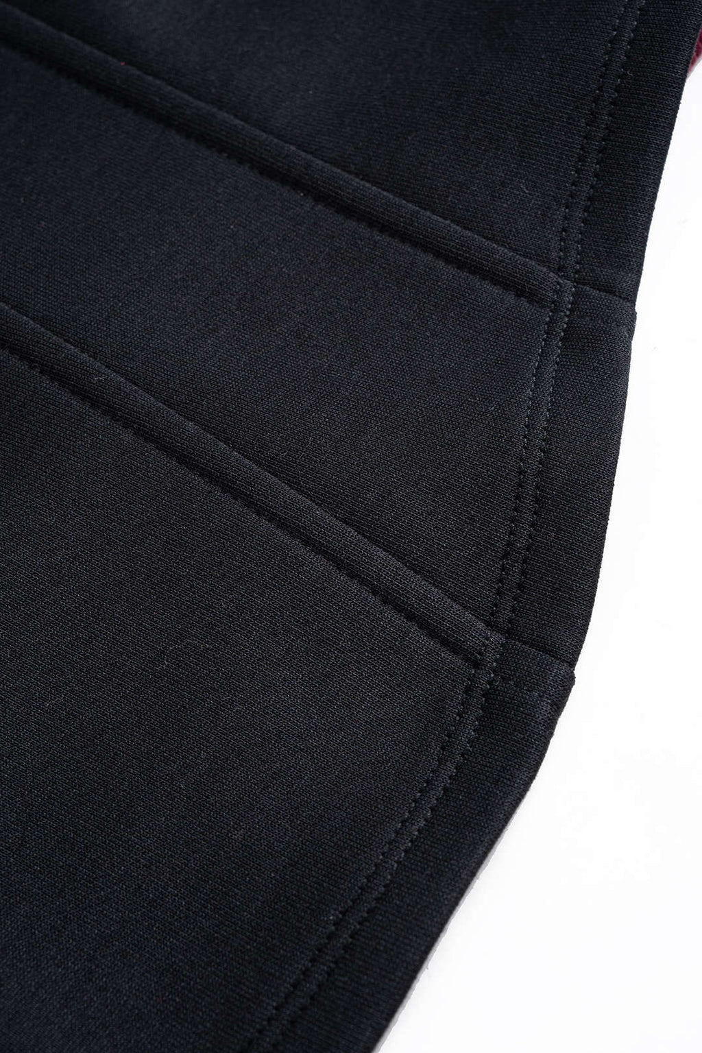 Contrast Asymmetrical Round Neck Sweatshirt