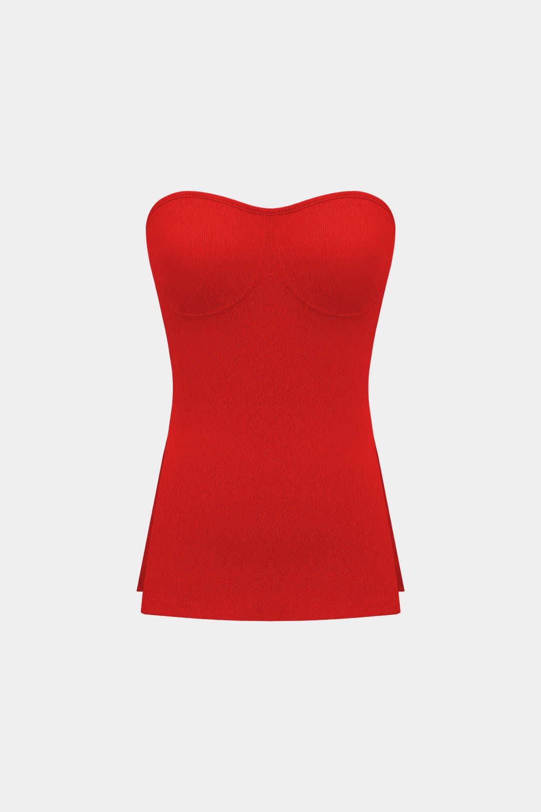 Conjunto Dos Piezas Top Sin Tirantes Y Shorts De Punto