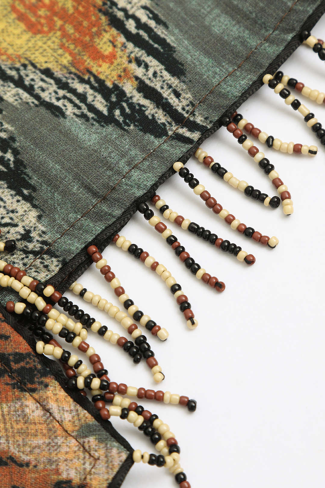 חצאית מיני עם קשרים מודפסים 