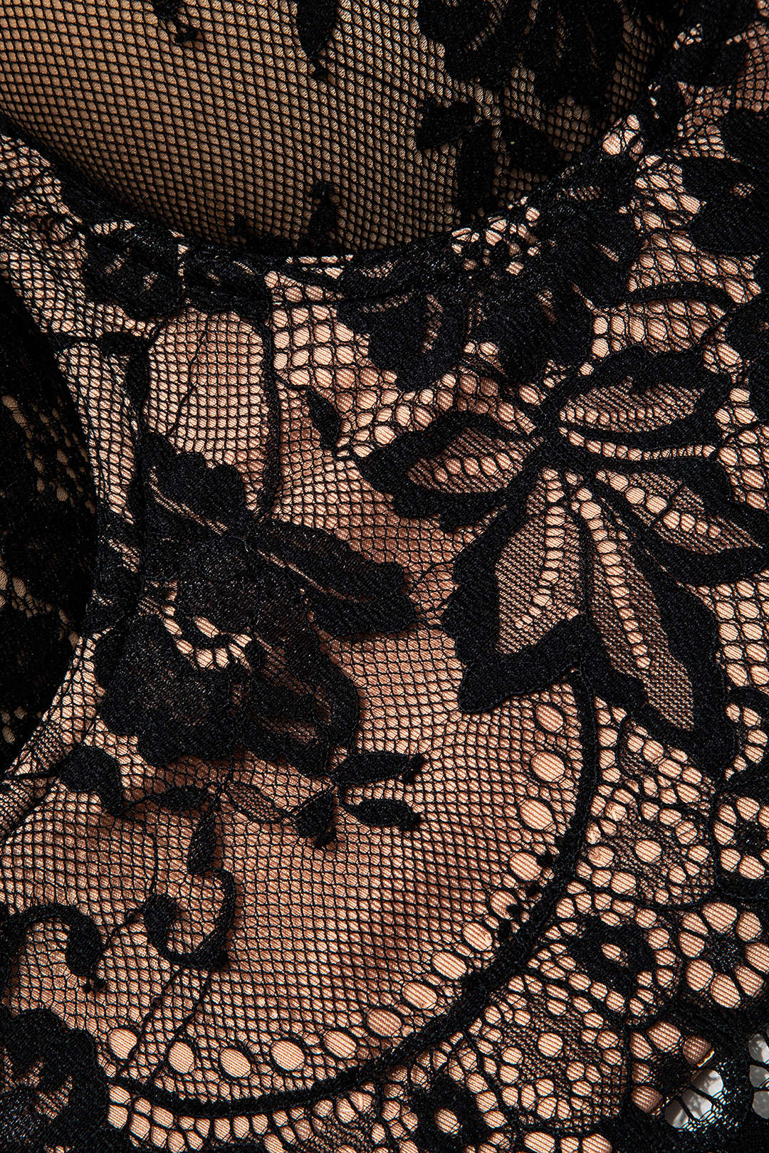Top Bustier De Encaje Con Cierres De Gancho Y Ojal Lujoso