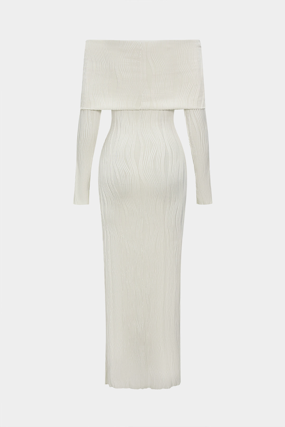 Off Shoulder Long Sleeve Maxi Dress