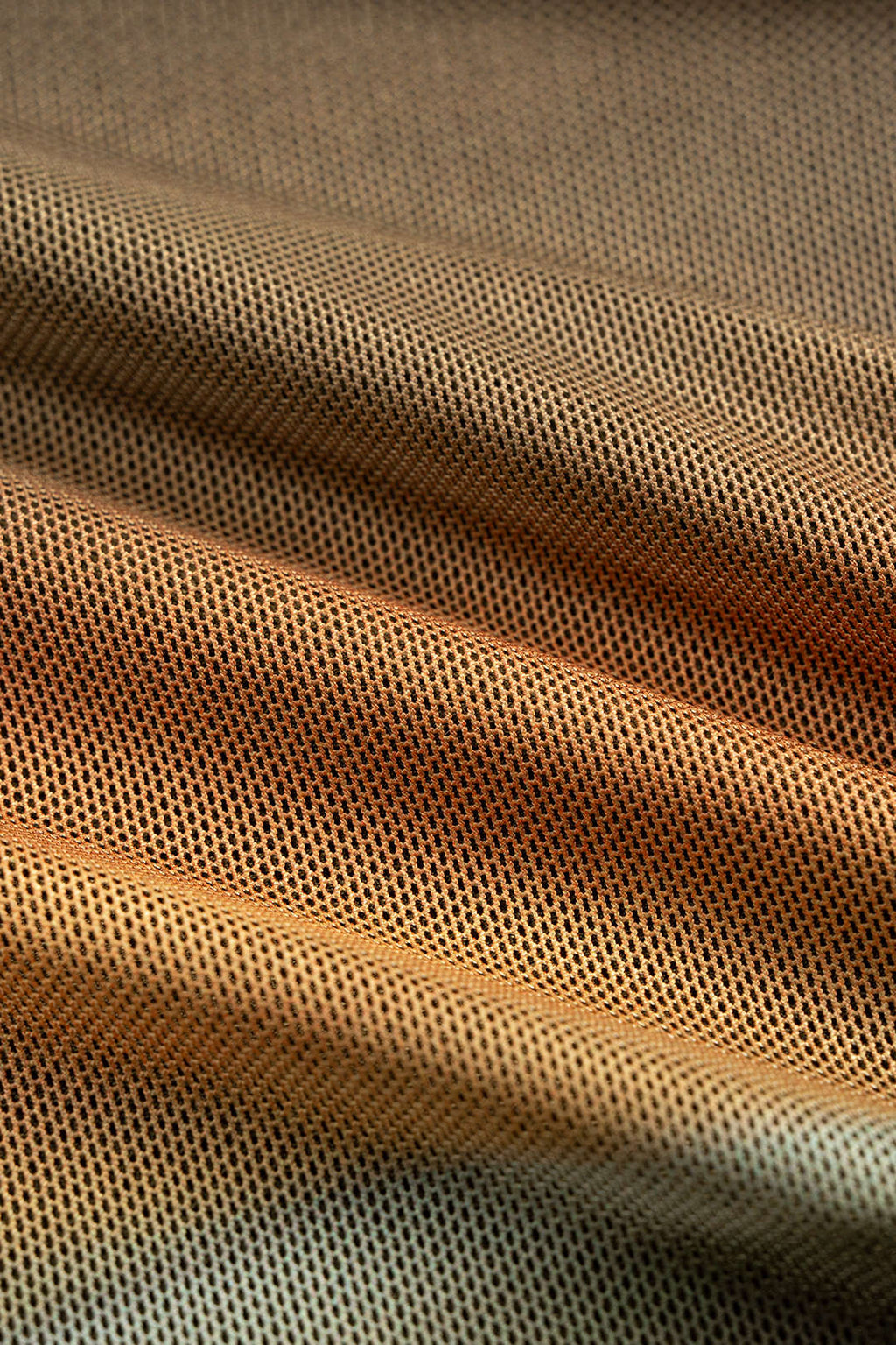 Ombre Print Mesh Ruched Boat Neck Long Sleeve Bodysuit