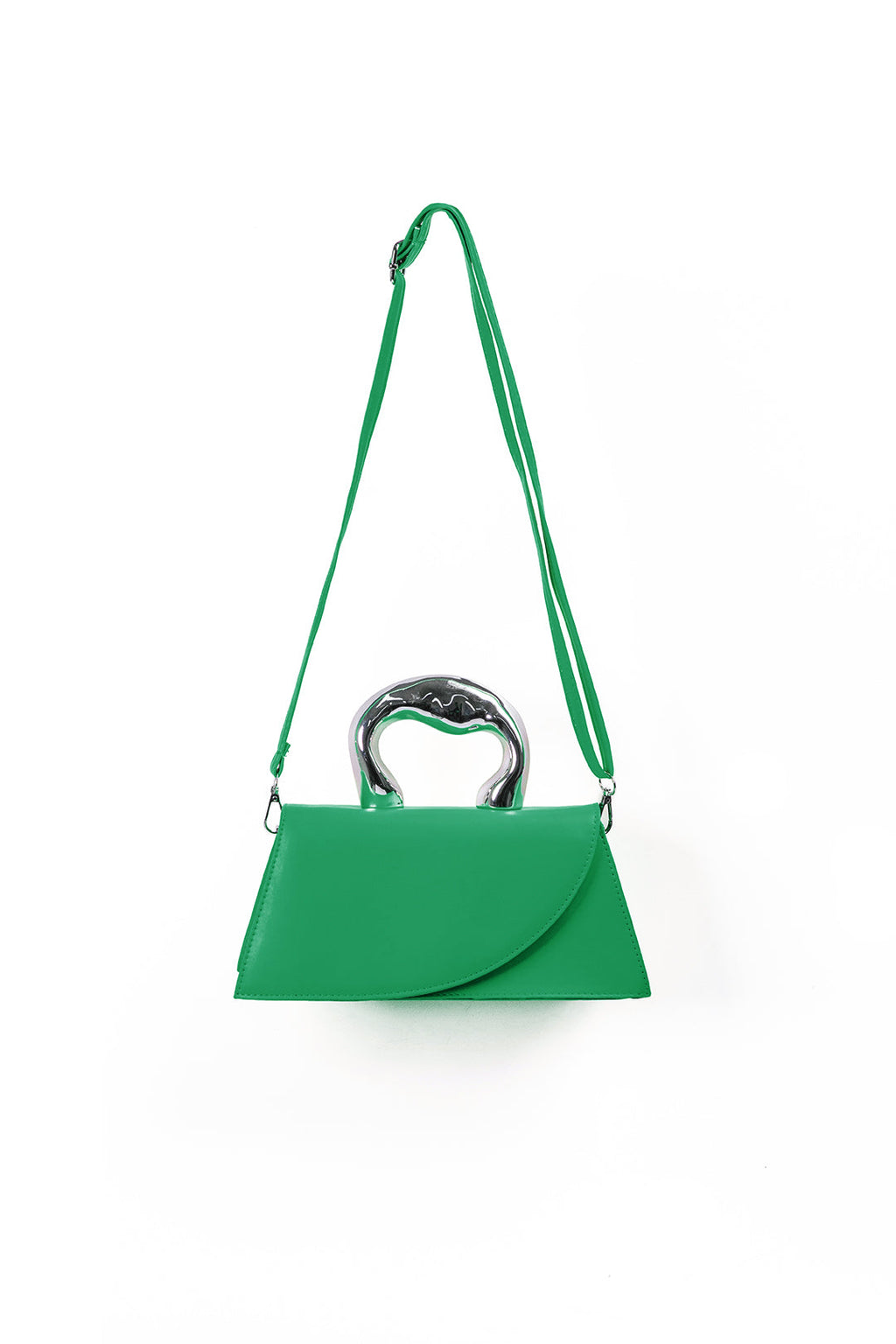 Bolso de Hombro Trapezoidal Texturizado Elegante y Moderno