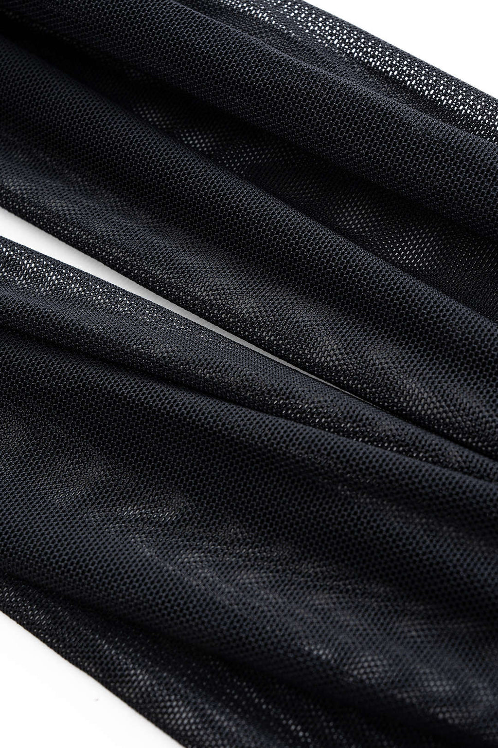 שמלת מיני עם שרוולים ארוכים וטלאים מרשת 