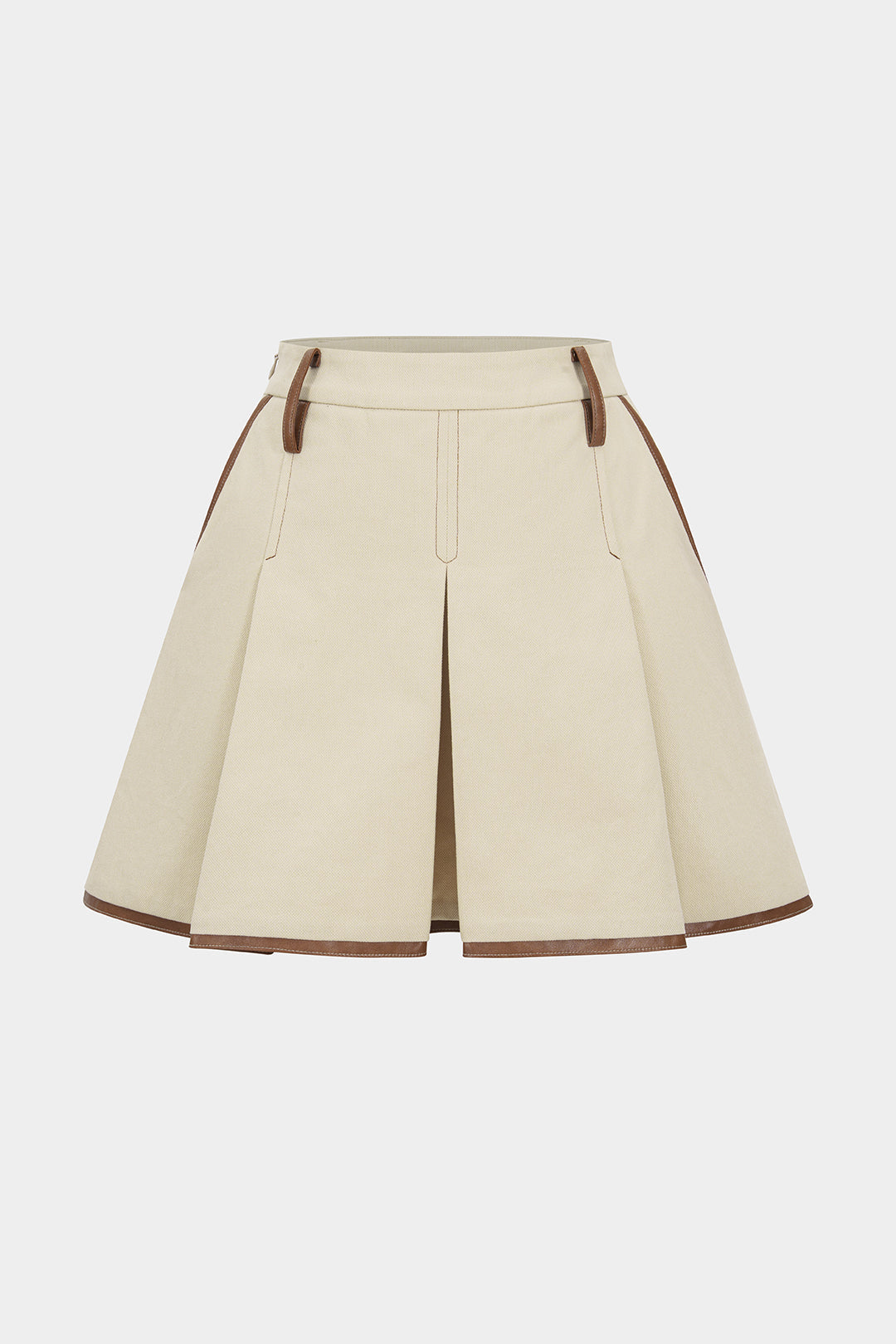 חצאית מיני קפלים מנוגדת 