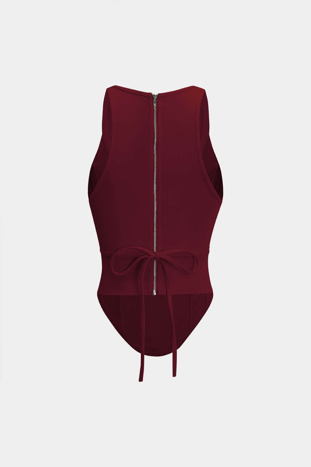 Corsé De Cordones Con Top Con Tirantes Silueta Definida