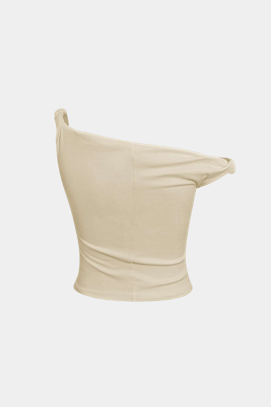 Top Asimétrico Sin Mangas Minimalista Elegante Diario