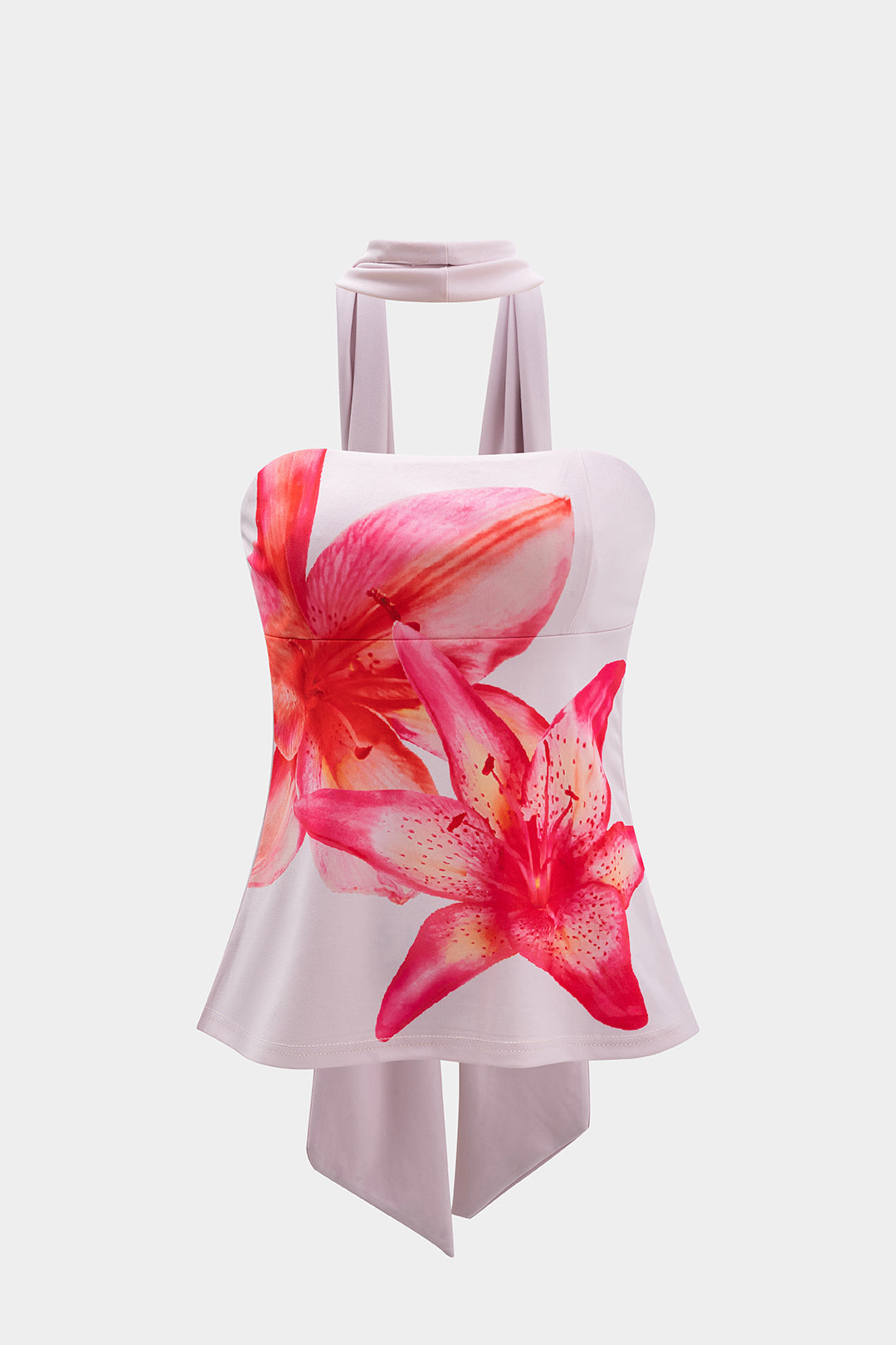 Conjunto Tubo Floral Y Pañuelo Para Mujer Uso Diario
