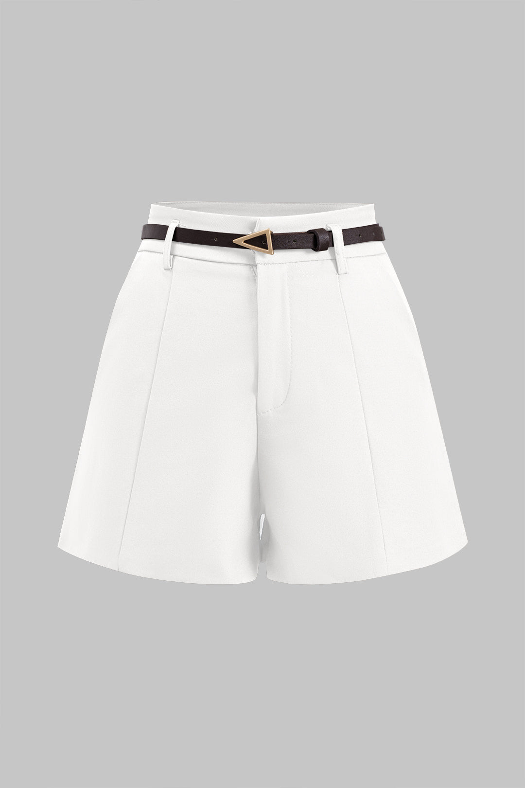 Shorts Con Cinturón Y Bolsillos Para Uso Diario Elegantes