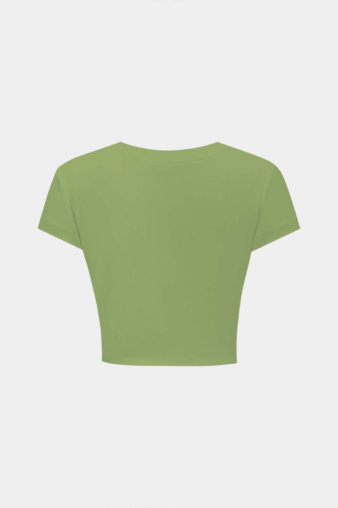 Camiseta Manga Corta Con Lazo Silueta Minimalista Elegante