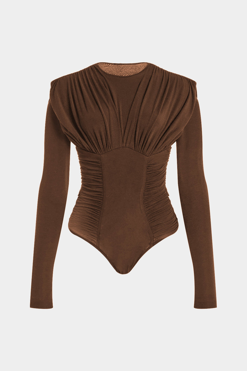 Ruched Long Sleeve Bodysuit
