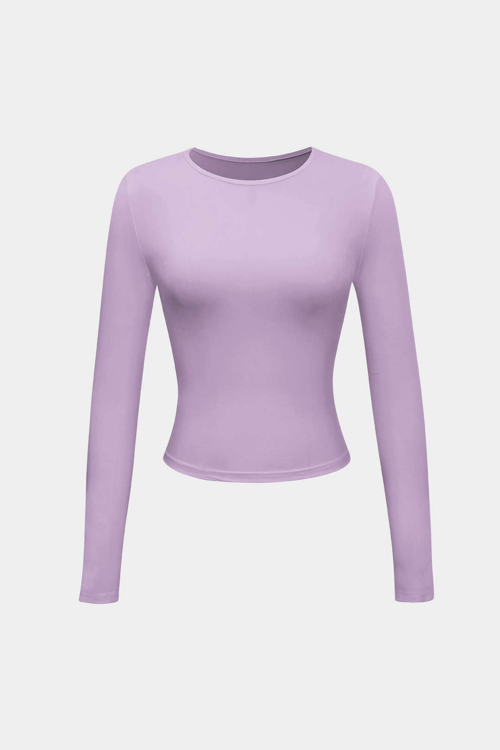 Blusa Minimalista Cuello Redondo Manga Larga Para Mujer