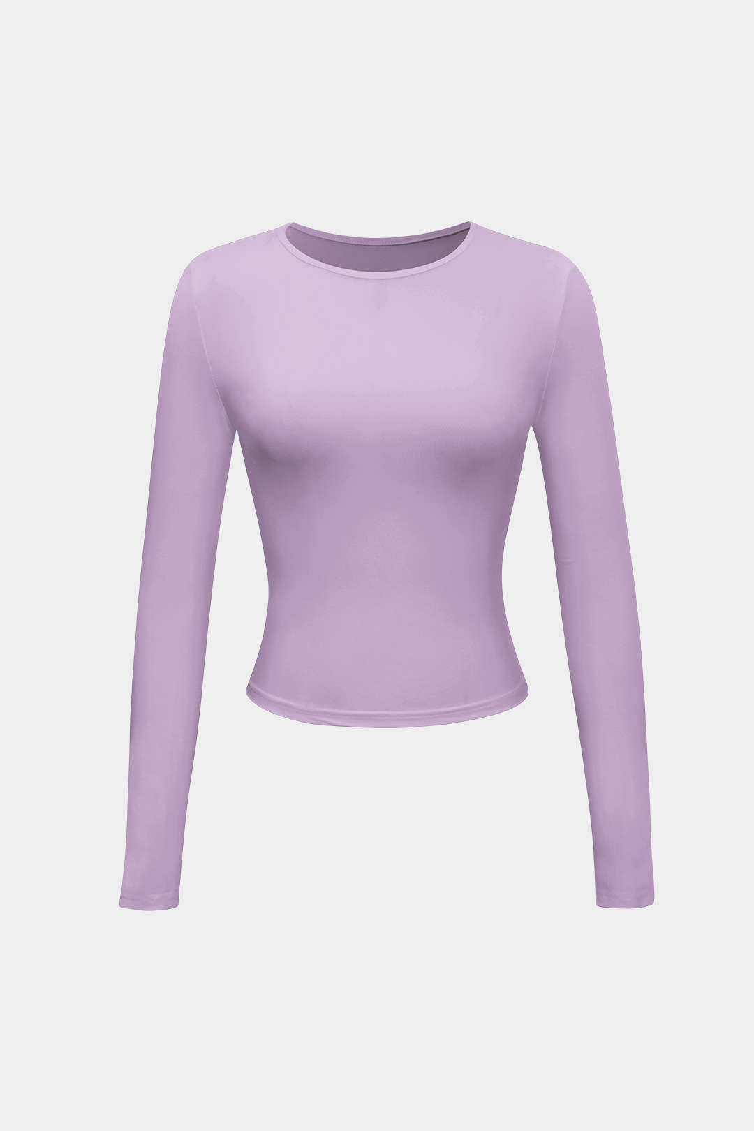 Blusa Minimalista Cuello Redondo Manga Larga Para Mujer