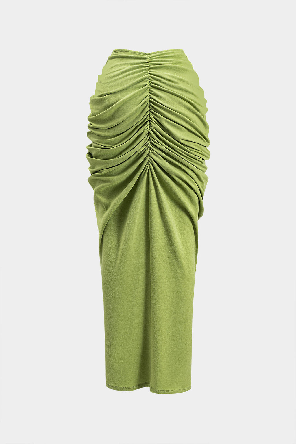 חצאית עם קפלים בעיצוב מטאלי 