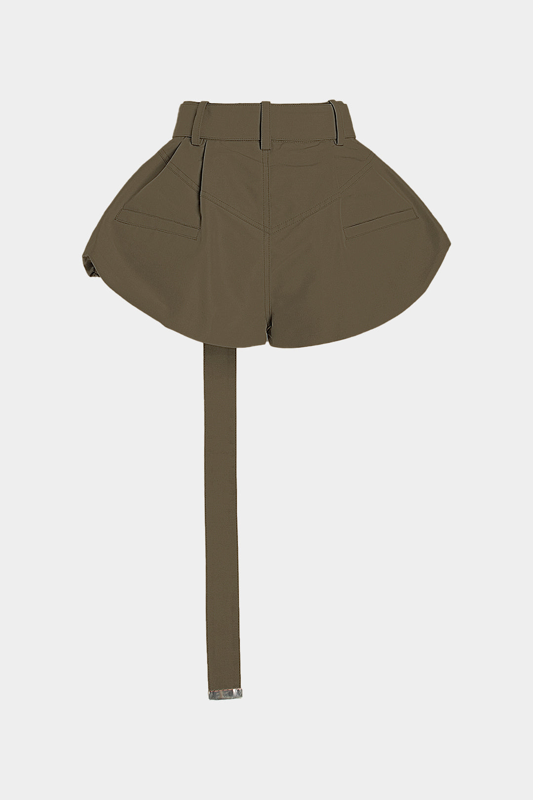 Shorts Minimalistas Con Cinturón Para Uso Diario Casual