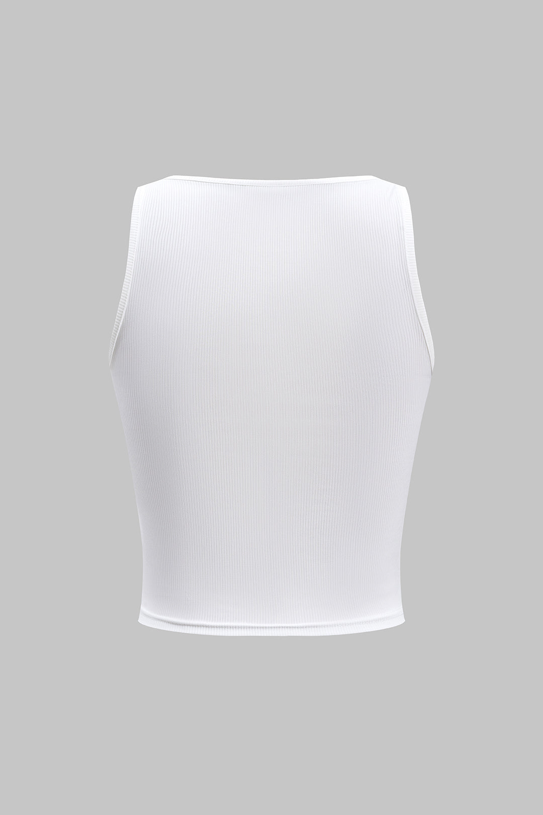 Blusa Texturizada Sin Mangas Con Impresión De Letras