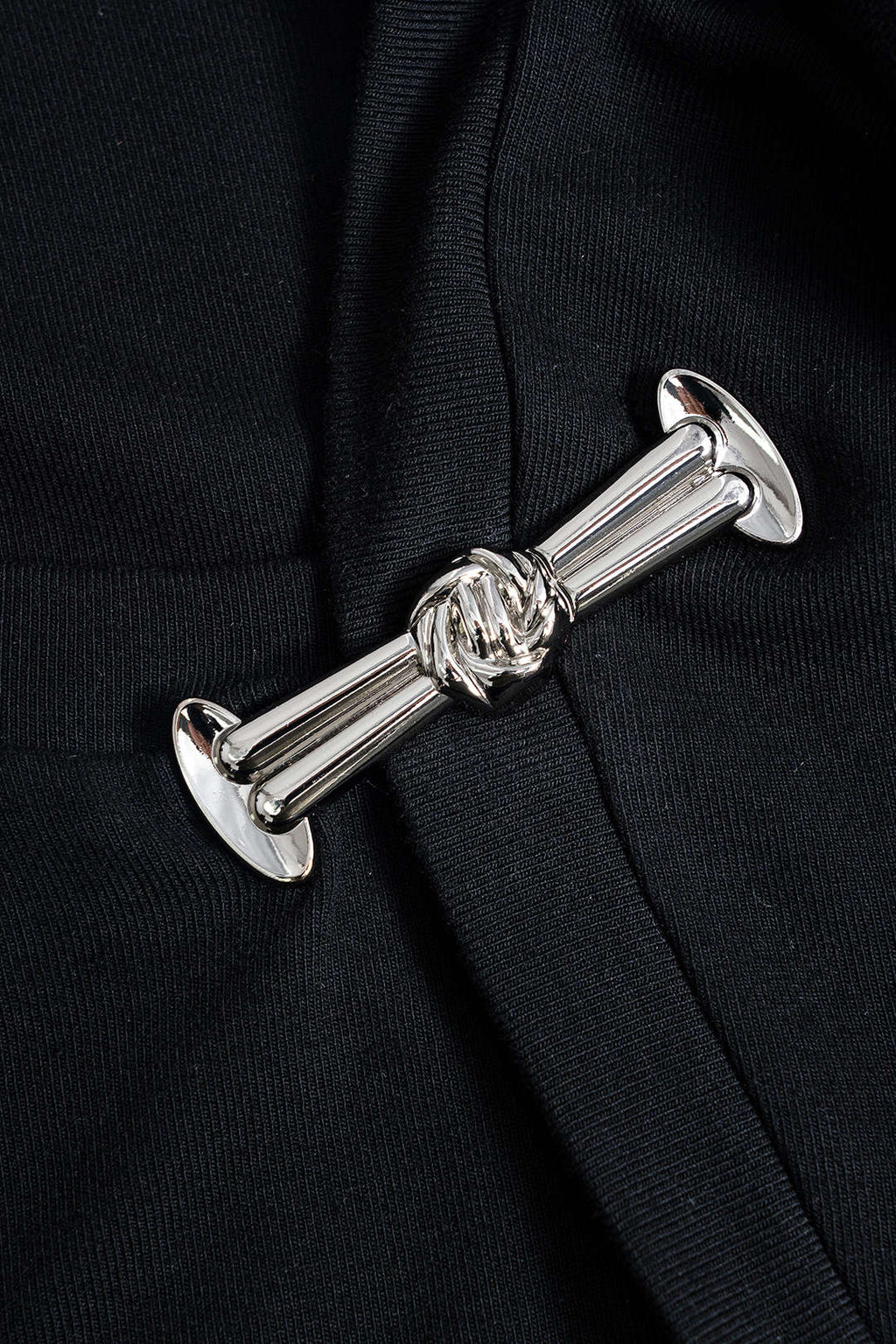 Satin Metallic Detail Patchwork Long Sleeve Mini Dress