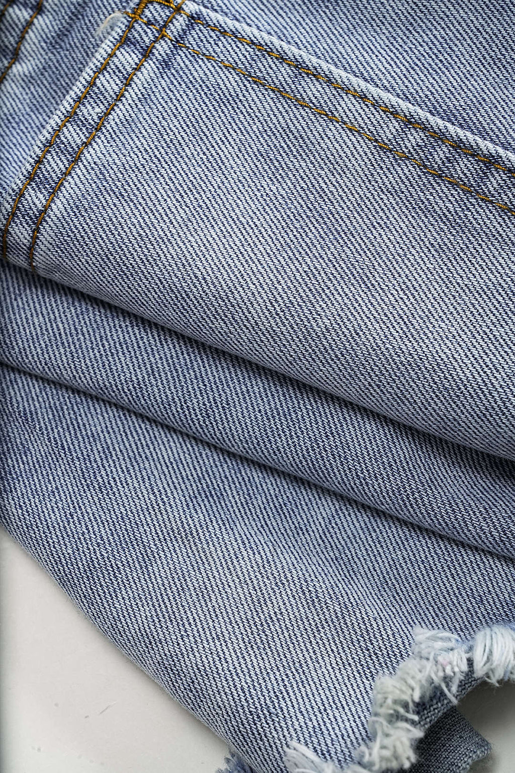 Shorts Denim Cintura Alta Con Abalorios Para Uso Diario