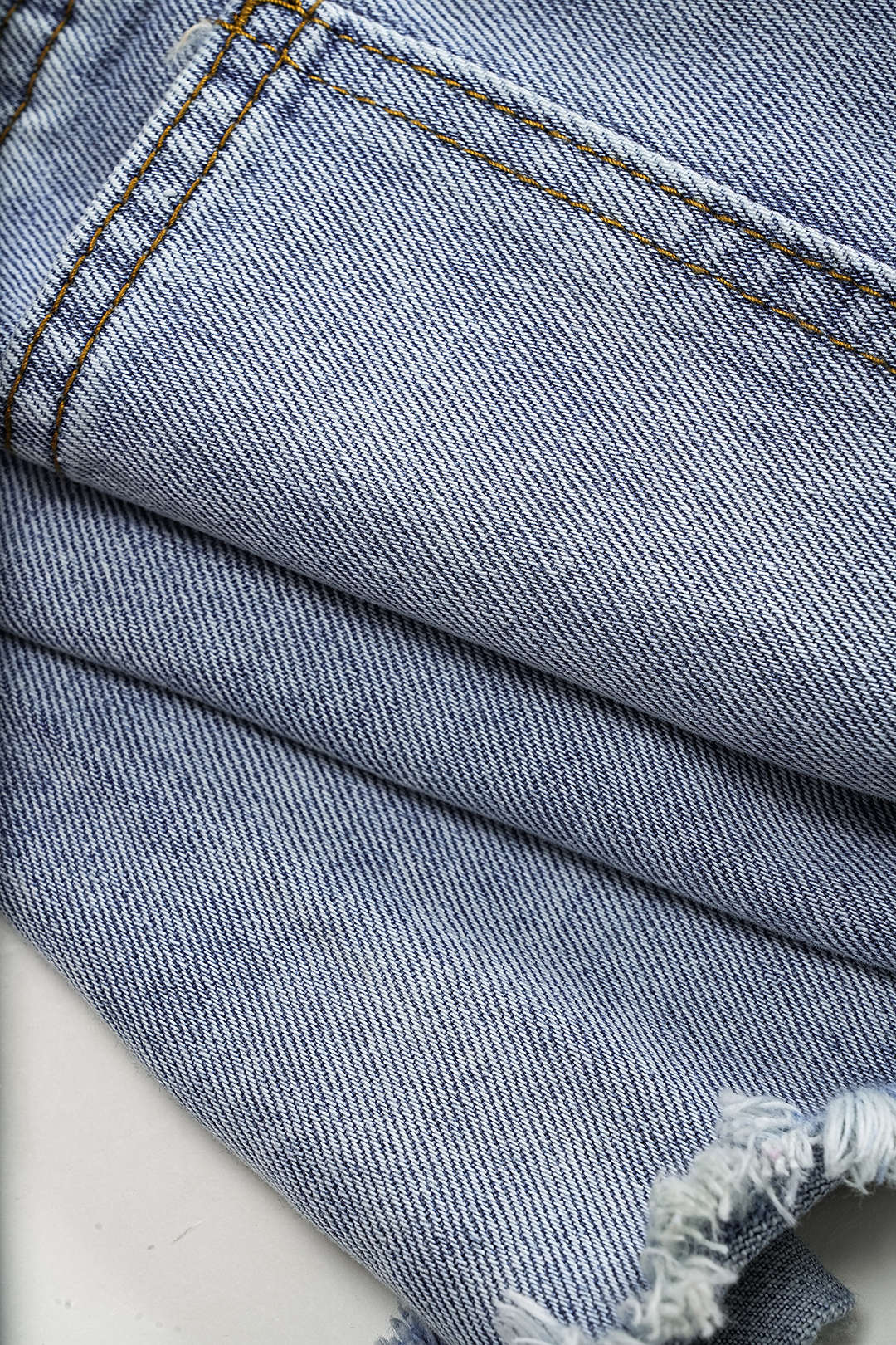 Shorts Denim Cintura Alta Con Abalorios Para Uso Diario