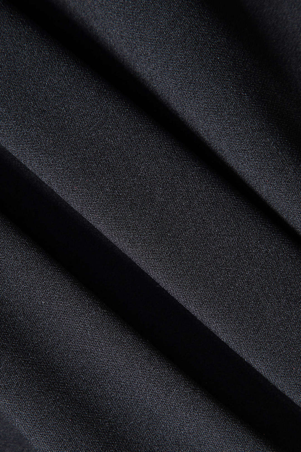 שמלת מיני עם שרוולים ארוכים וצווארון עגול דמוי עור 