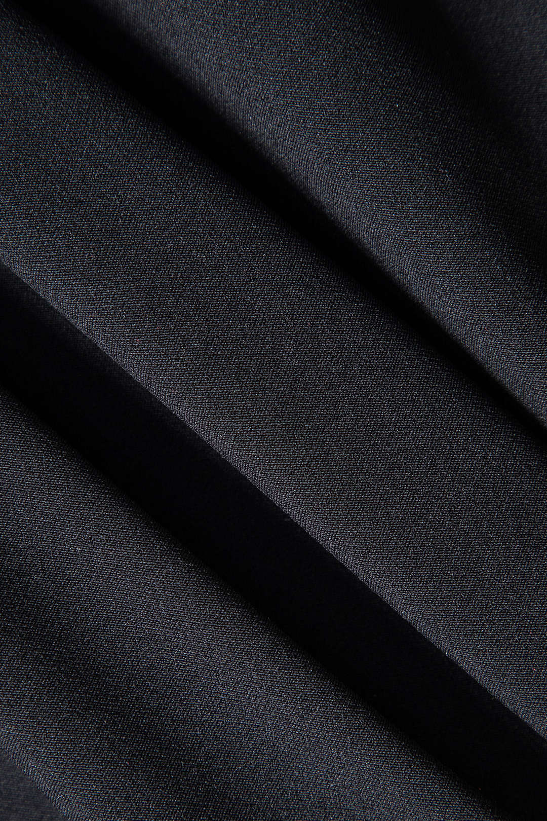 שמלת מיני עם שרוולים ארוכים וצווארון עגול דמוי עור 