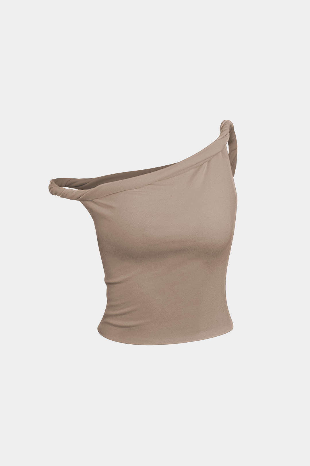 Top Asimétrico Sin Mangas Minimalista Elegante Diario
