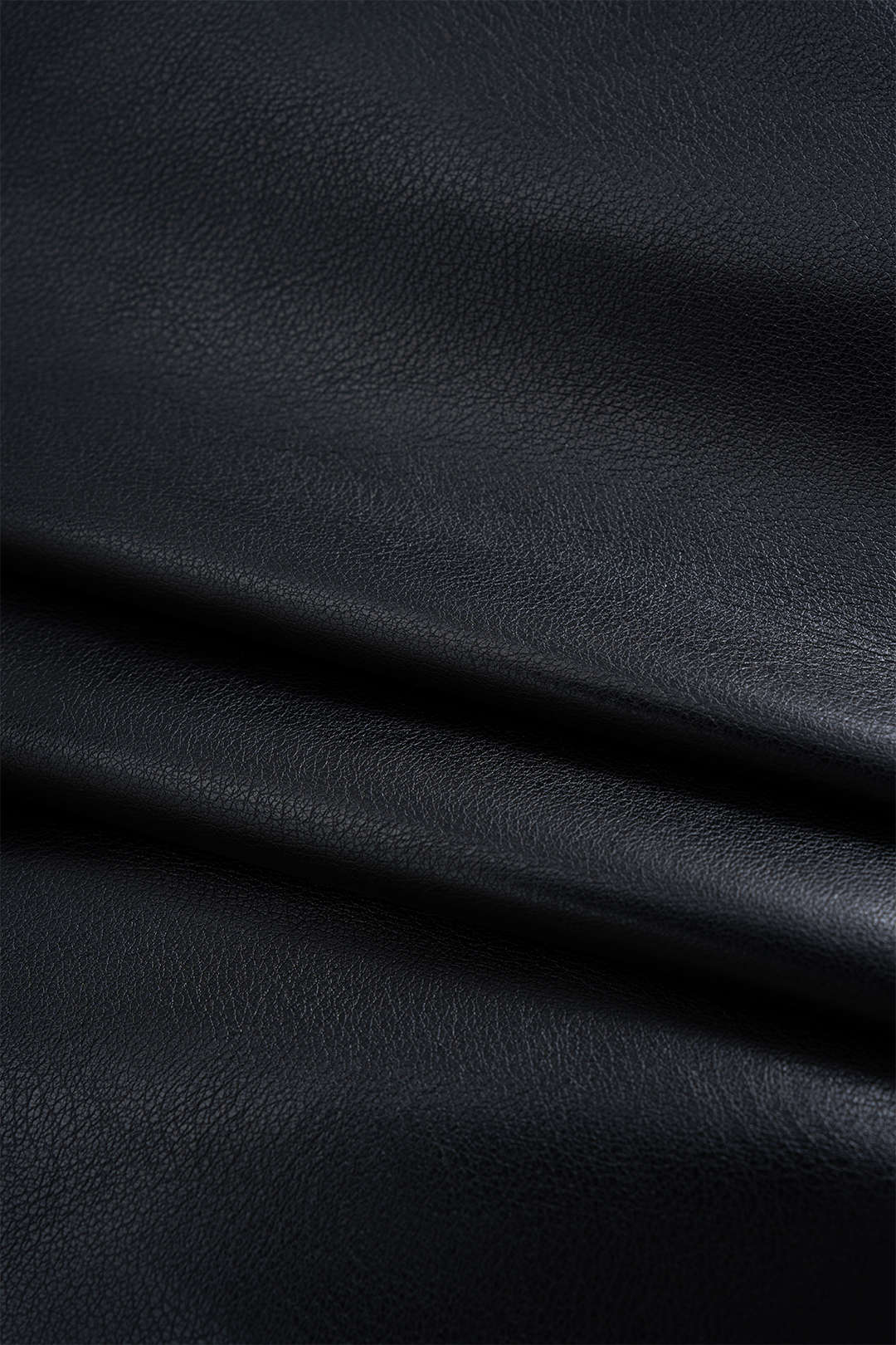 Asymmetrical Ruched Faux Leather Mini Skirt