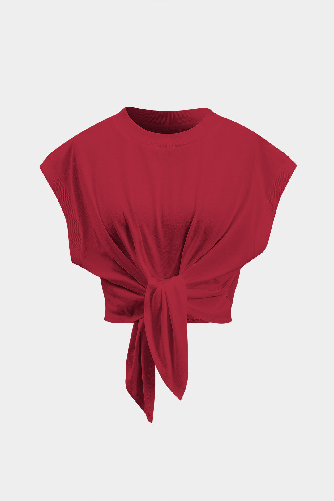 Camiseta Con Mangas Globo Y Lazo Para Diario Elegante
