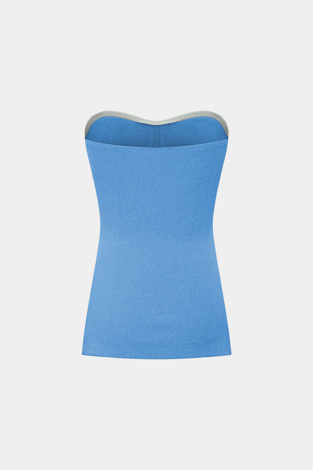 Conjunto Dos Piezas Top Sin Tirantes Y Shorts De Punto