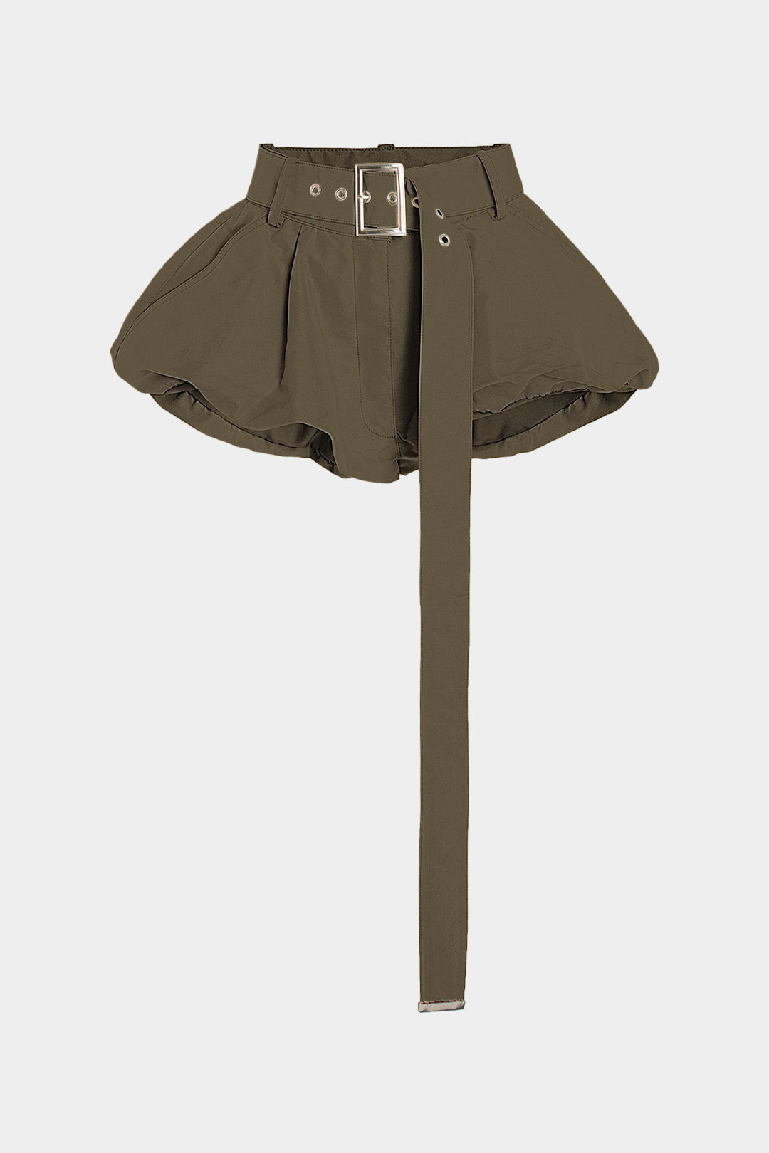 Shorts Minimalistas Con Cinturón Para Uso Diario Casual