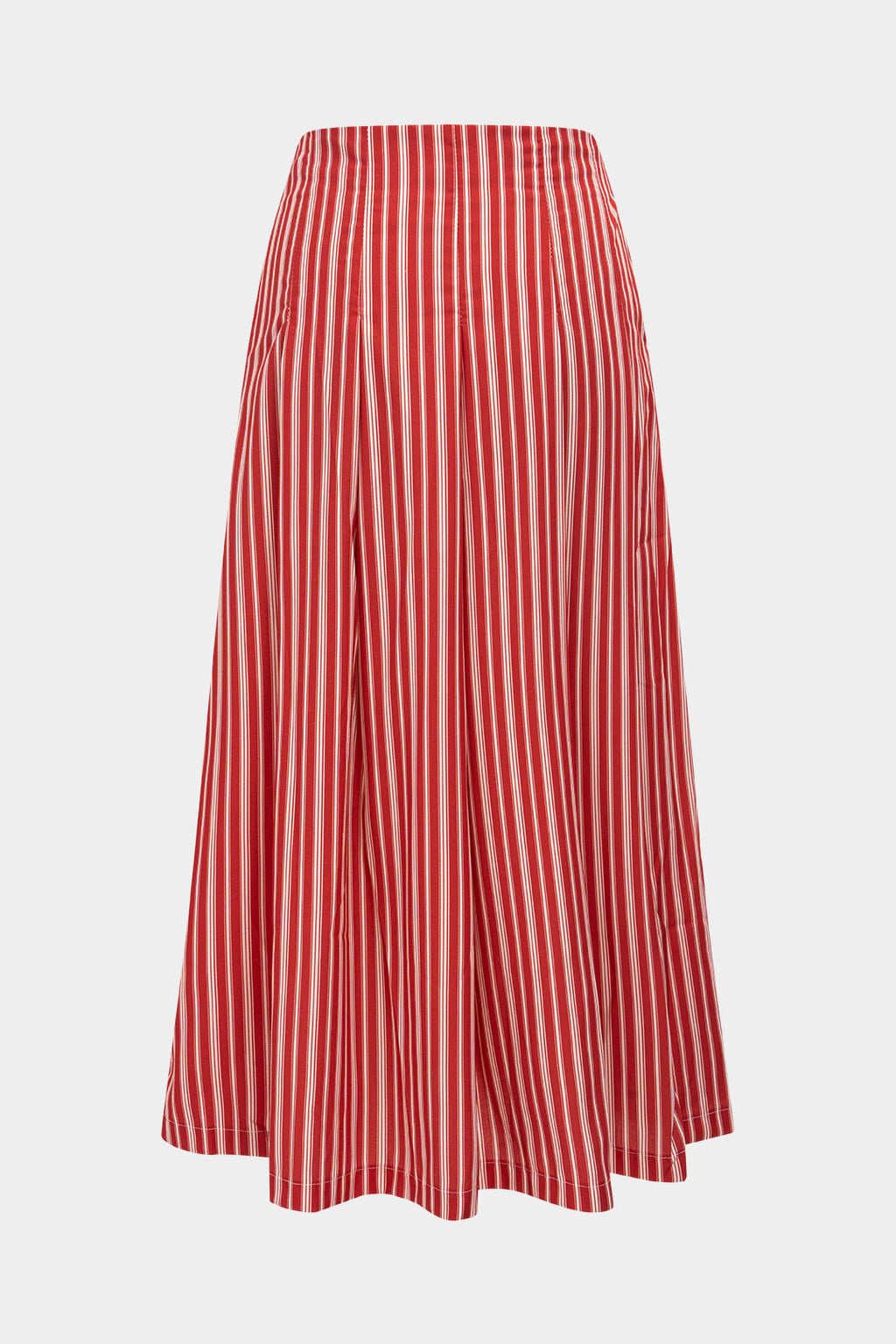 חצאית עם הדפס פסים וקשירה 