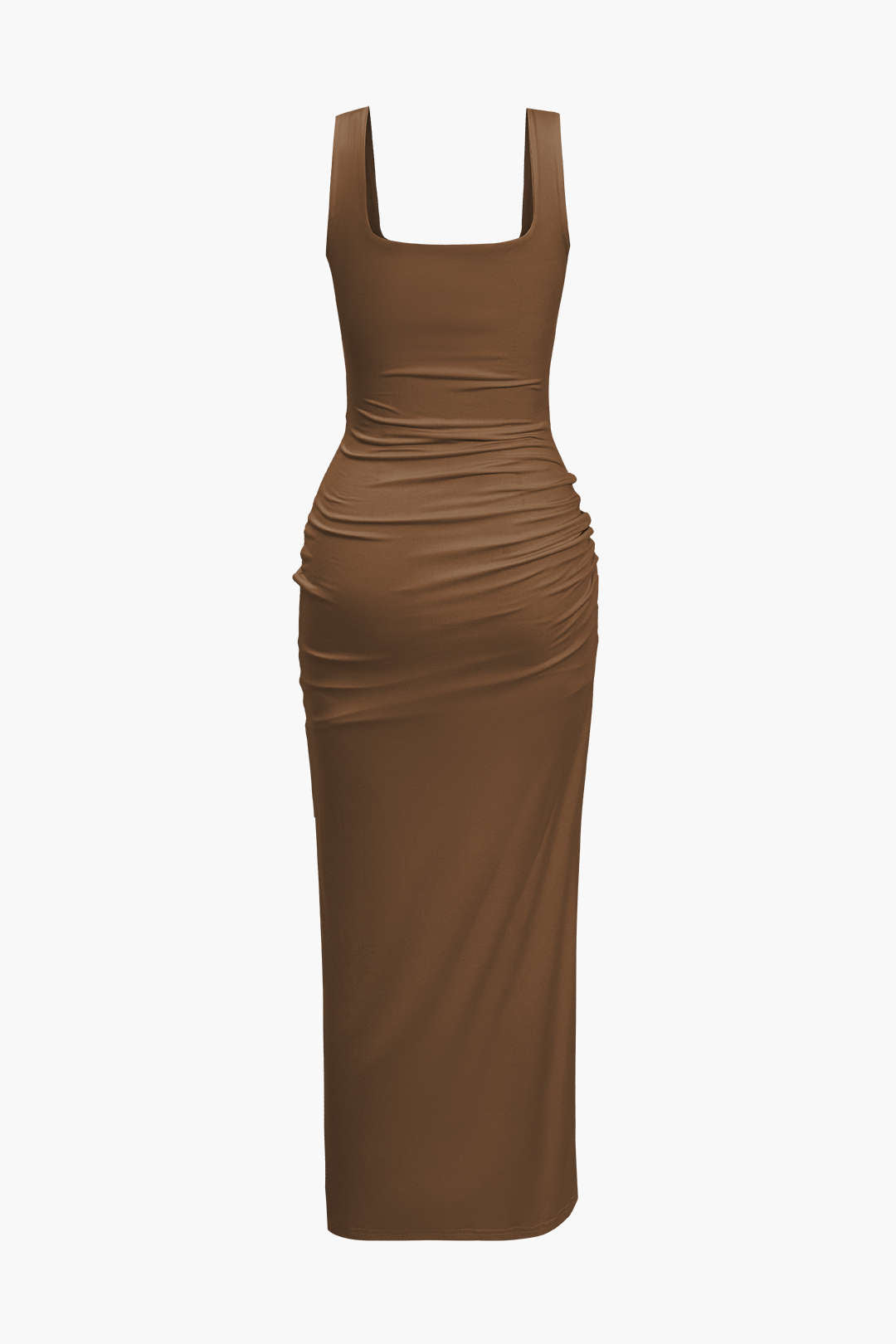 Vestido Midi Reversible Con Abertura Frontal Elegante
