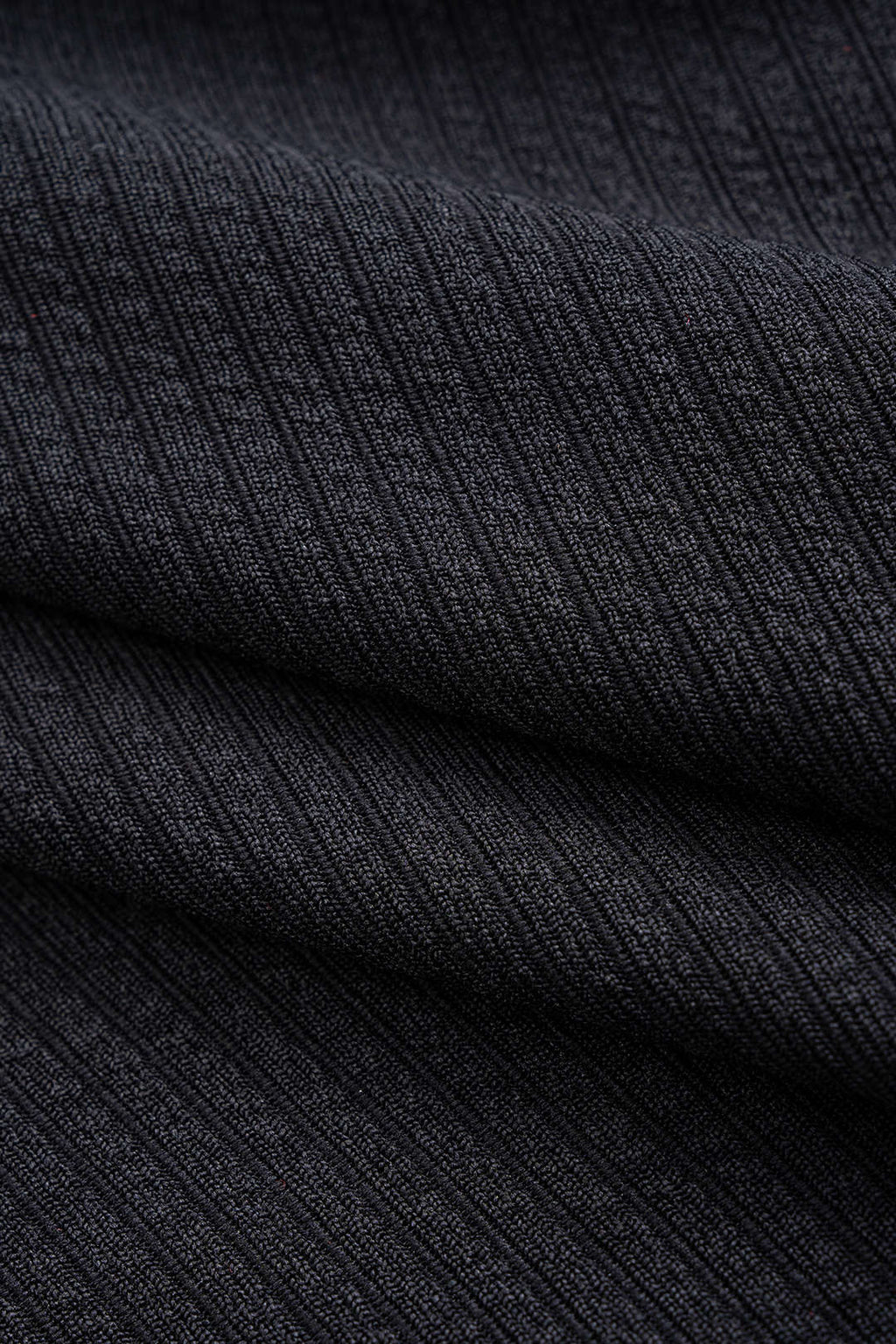 Knit Button Contrast Long Sleeve Dress