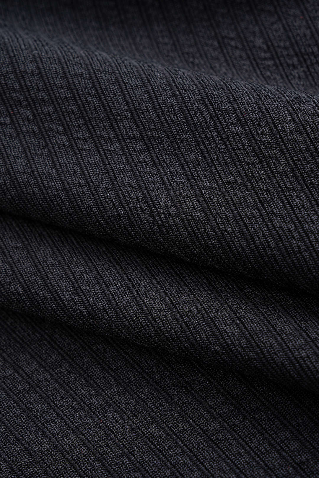 Knit Button Contrast Long Sleeve Dress