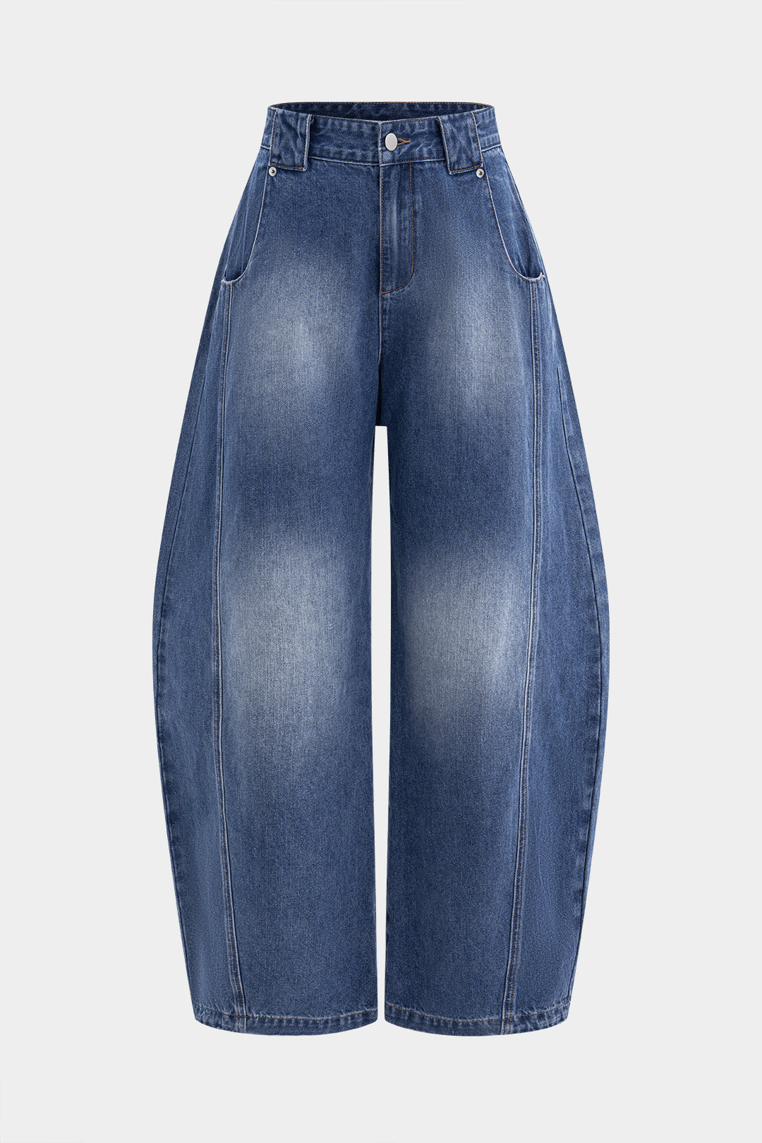 Jeans Denim de Pierna Ancha para Comodidad Diaria Moderna