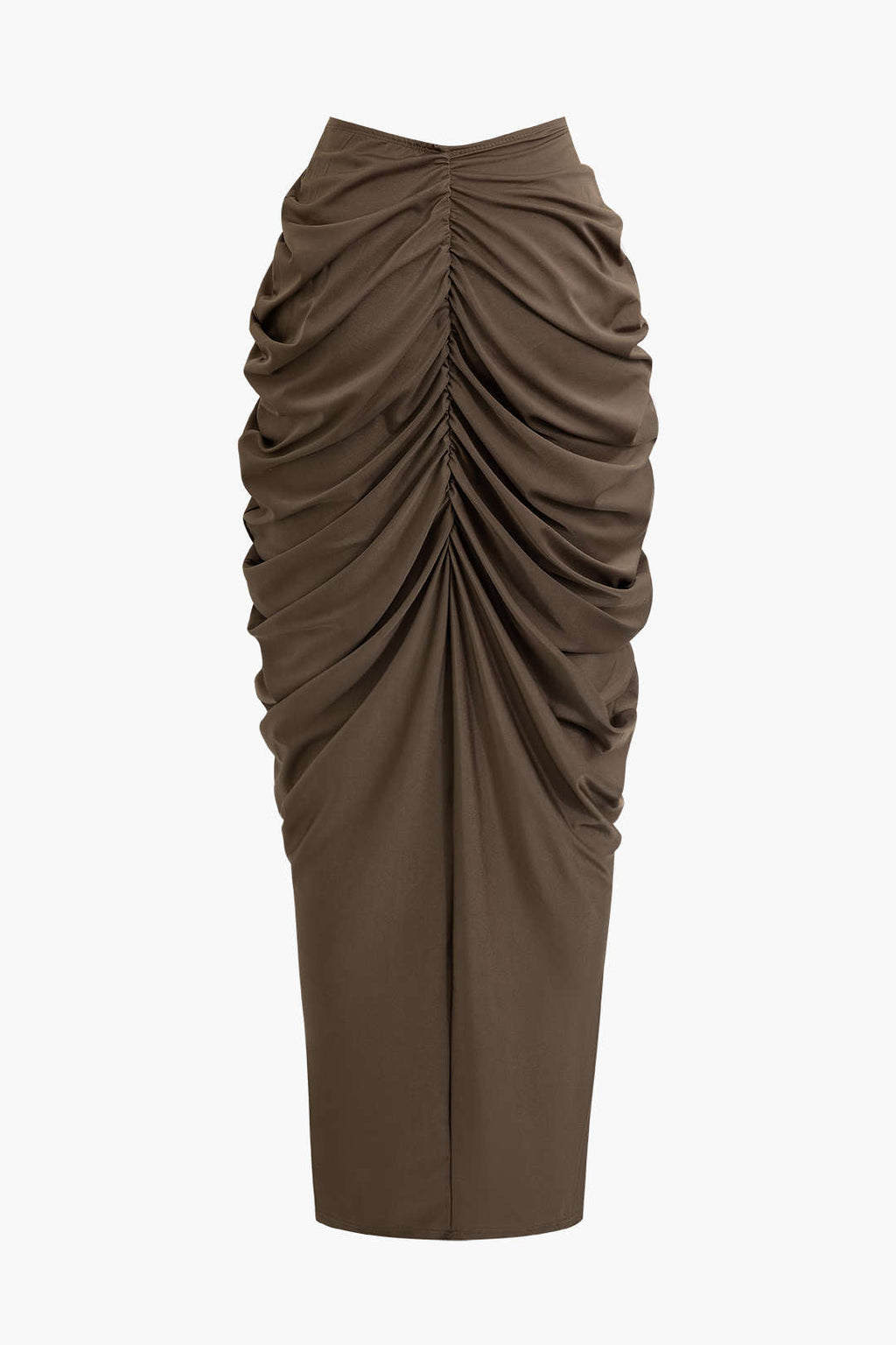 Conjunto Blusa Cuello En V Falda Maxi Cintura En V Elegante