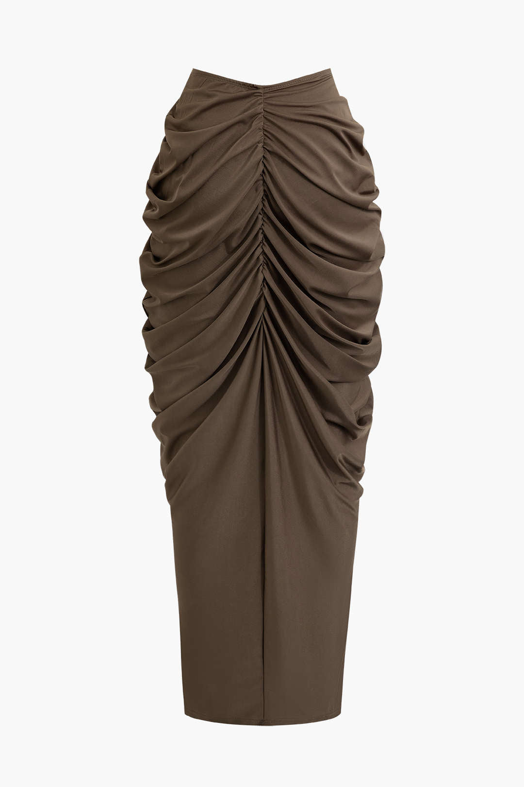 Conjunto Blusa Cuello En V Falda Maxi Cintura En V Elegante