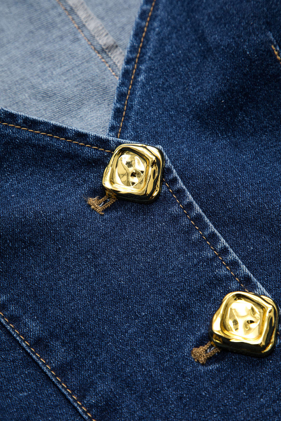 Cazadora Denim Exterior Con Botones Metálicos Para Mujer