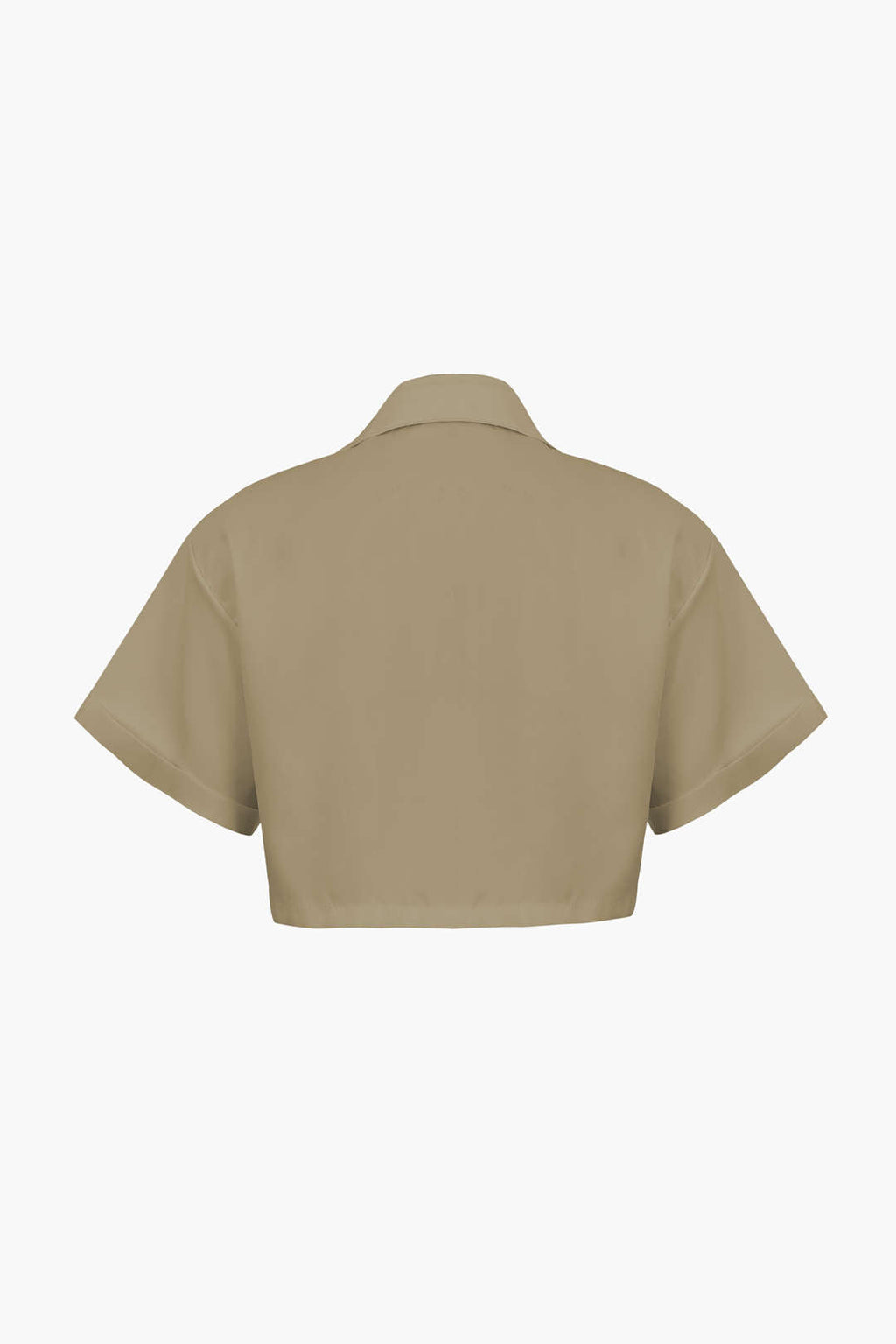 Camisa Básica Con Bolsillo Solapa Plisado Para Uso Diario