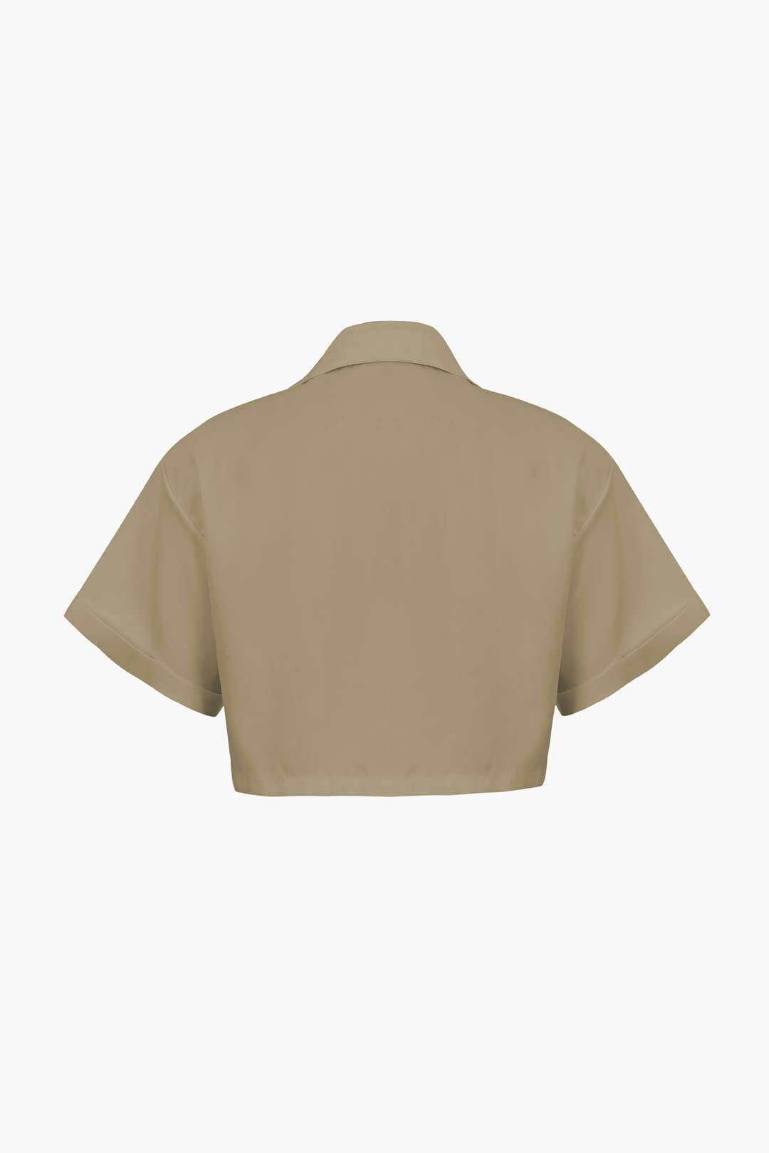 Camisa Básica Con Bolsillo Solapa Plisado Para Uso Diario