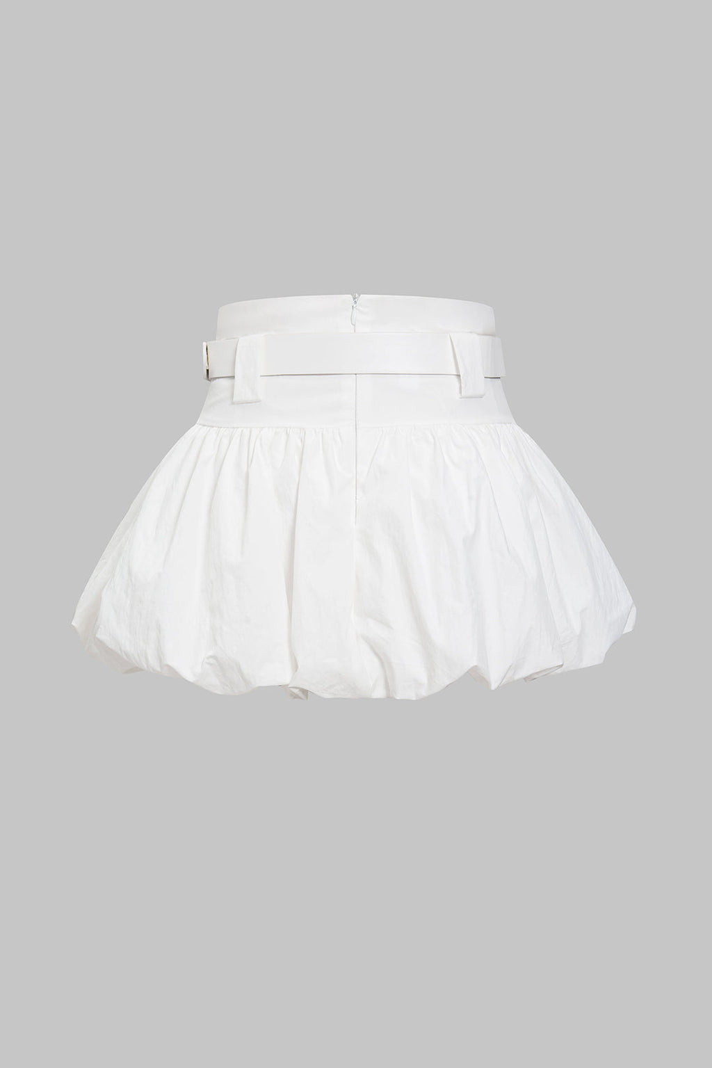 חצאית עם רוכסן וקשירה בחגורה 