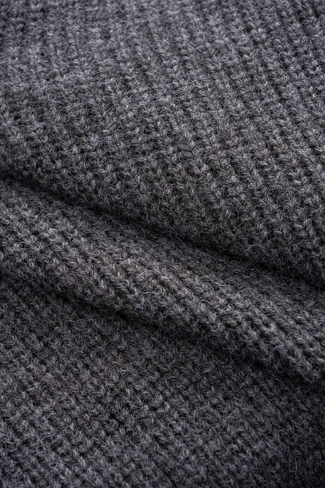 Knit Lapel Belted Long Sleeve Dress