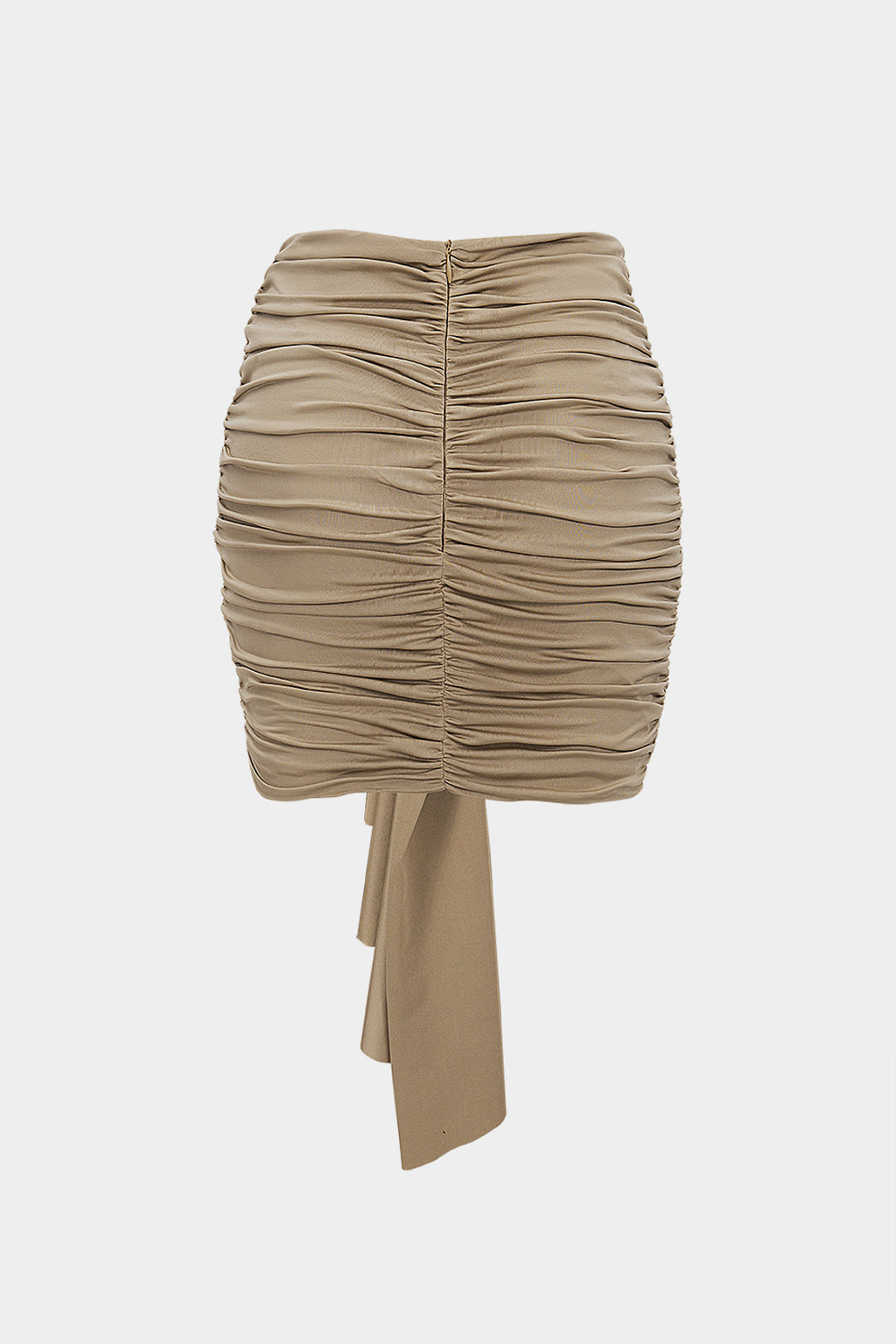 חצאית עם עיטורי קפלים 