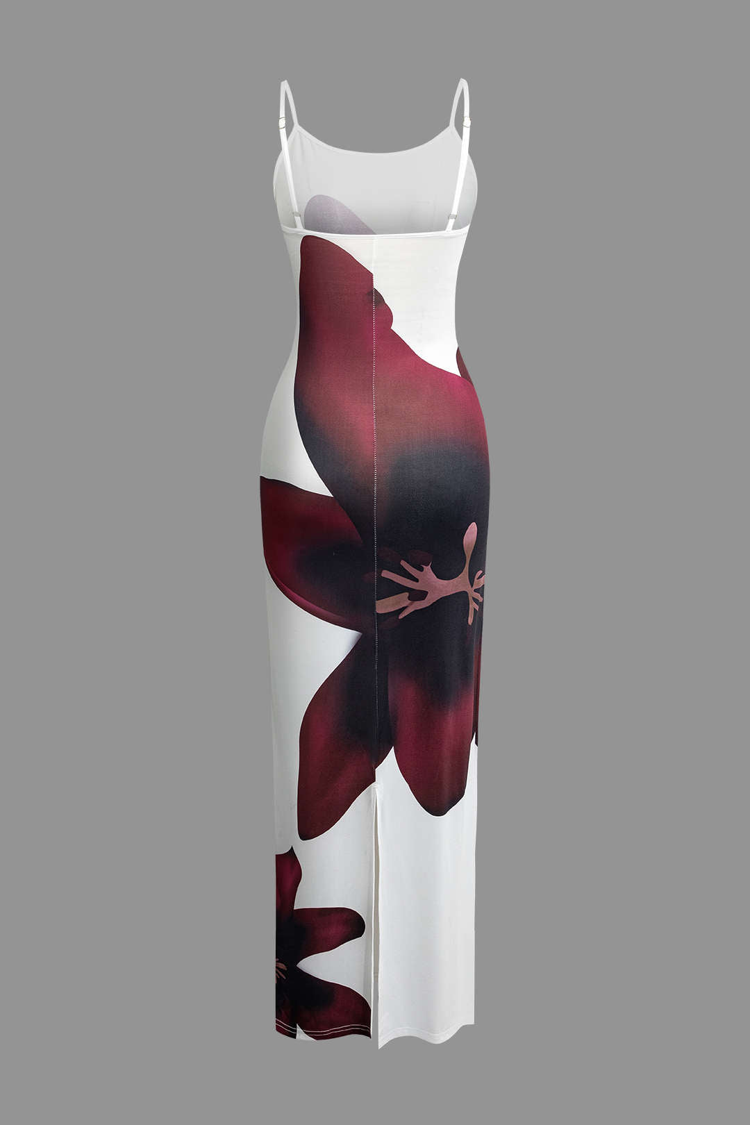 Vestido Maxi Con Tirantes Estampado Floral Elegante Verano