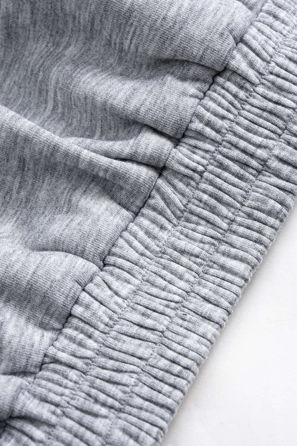 Drawstring Ruched Round Neck Sweatshirt