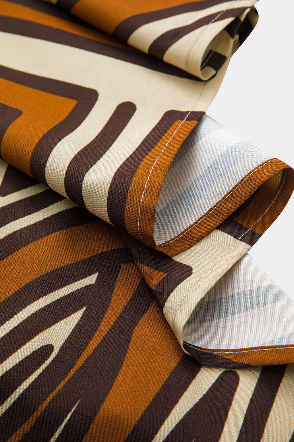 Abstract Geometric Bohemian Print Ruched Tie Front Twist Knot Zipper Skirt